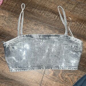 Zara sequin top